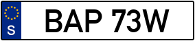 Trailer License Plate